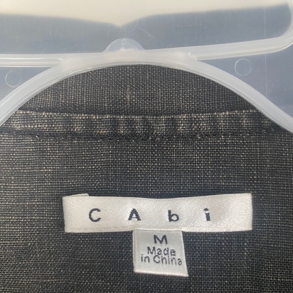 CAbi Waxed Linen Moto Jacket - Picture 4 of 6